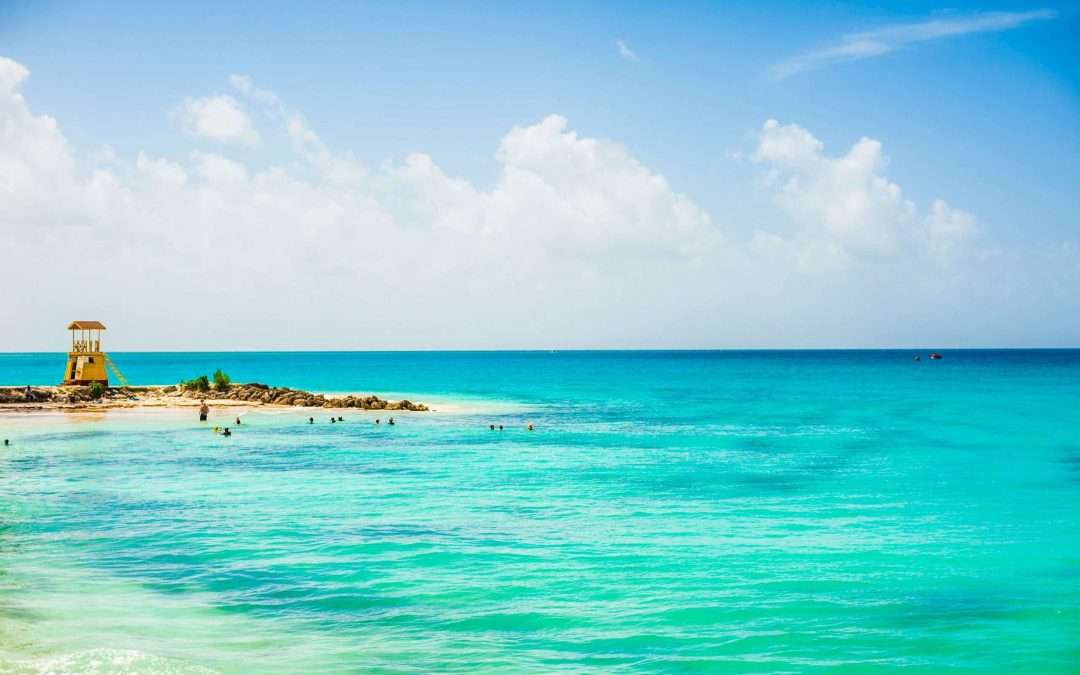 Bright blue open ocean