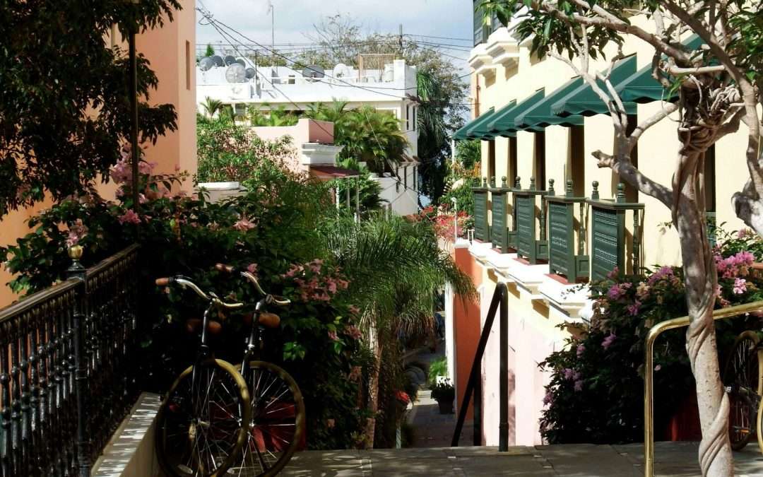 Caribbean walk way