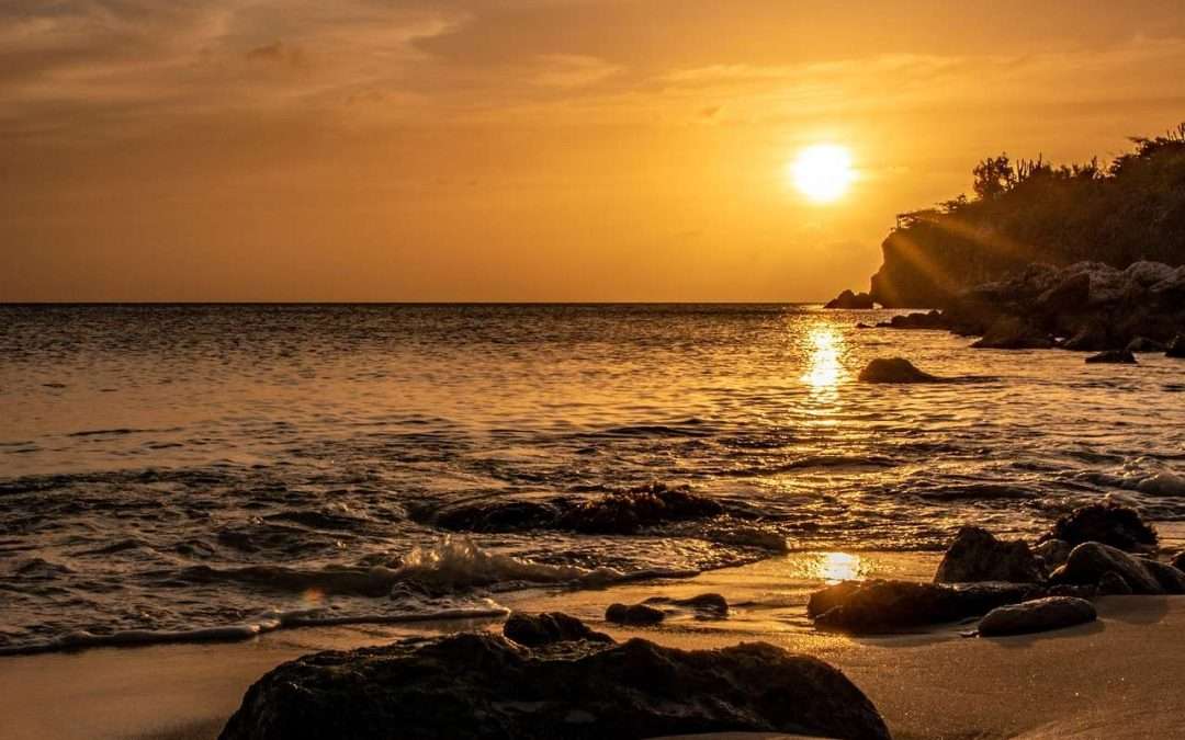 Golden hour at beach