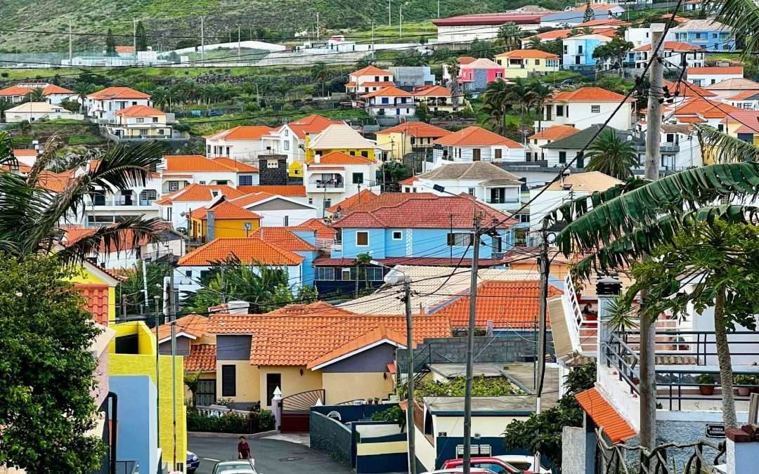 Mountainous caribbean town