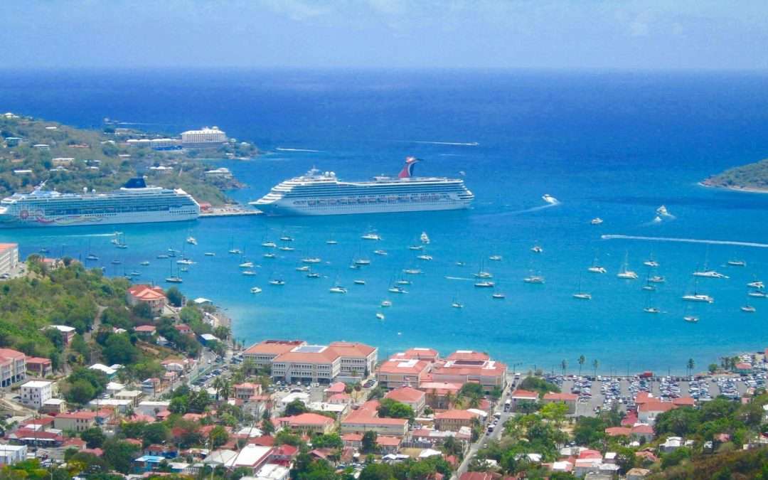caribbean cruise port harbor view